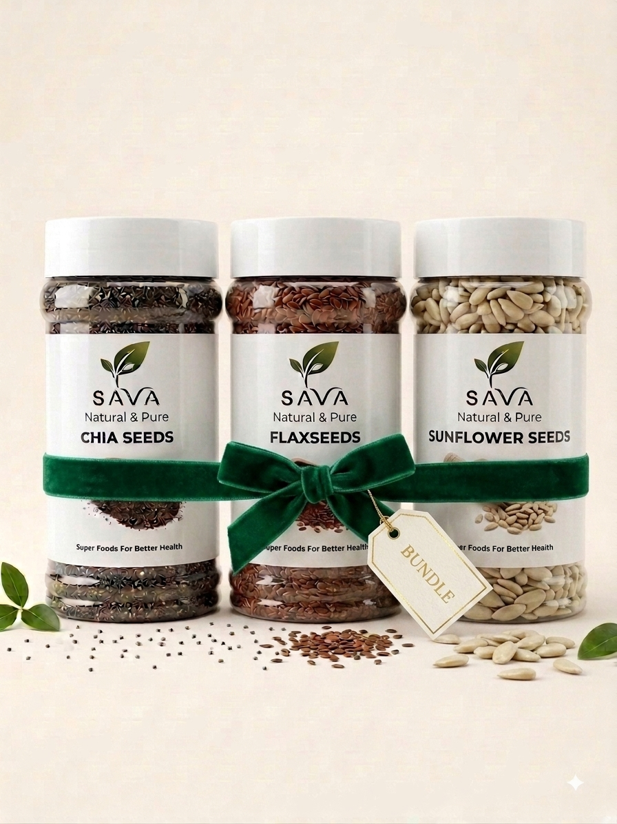 Daily Vitality Trio (Chia Seeds + Flaxseeds + Sunflower Seeds)
