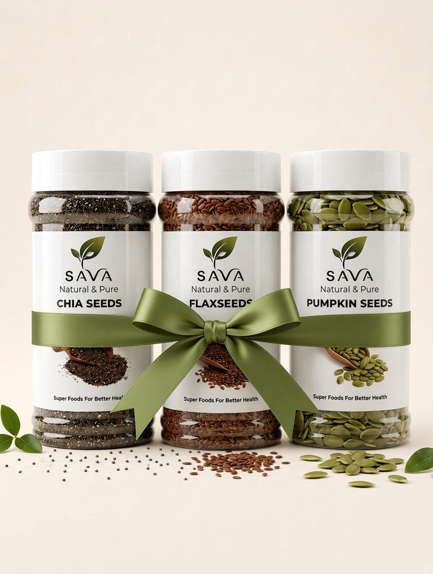 The Nourish Trio (Chia Seeds + Flaxseeds + Pumpkin Seeds)
