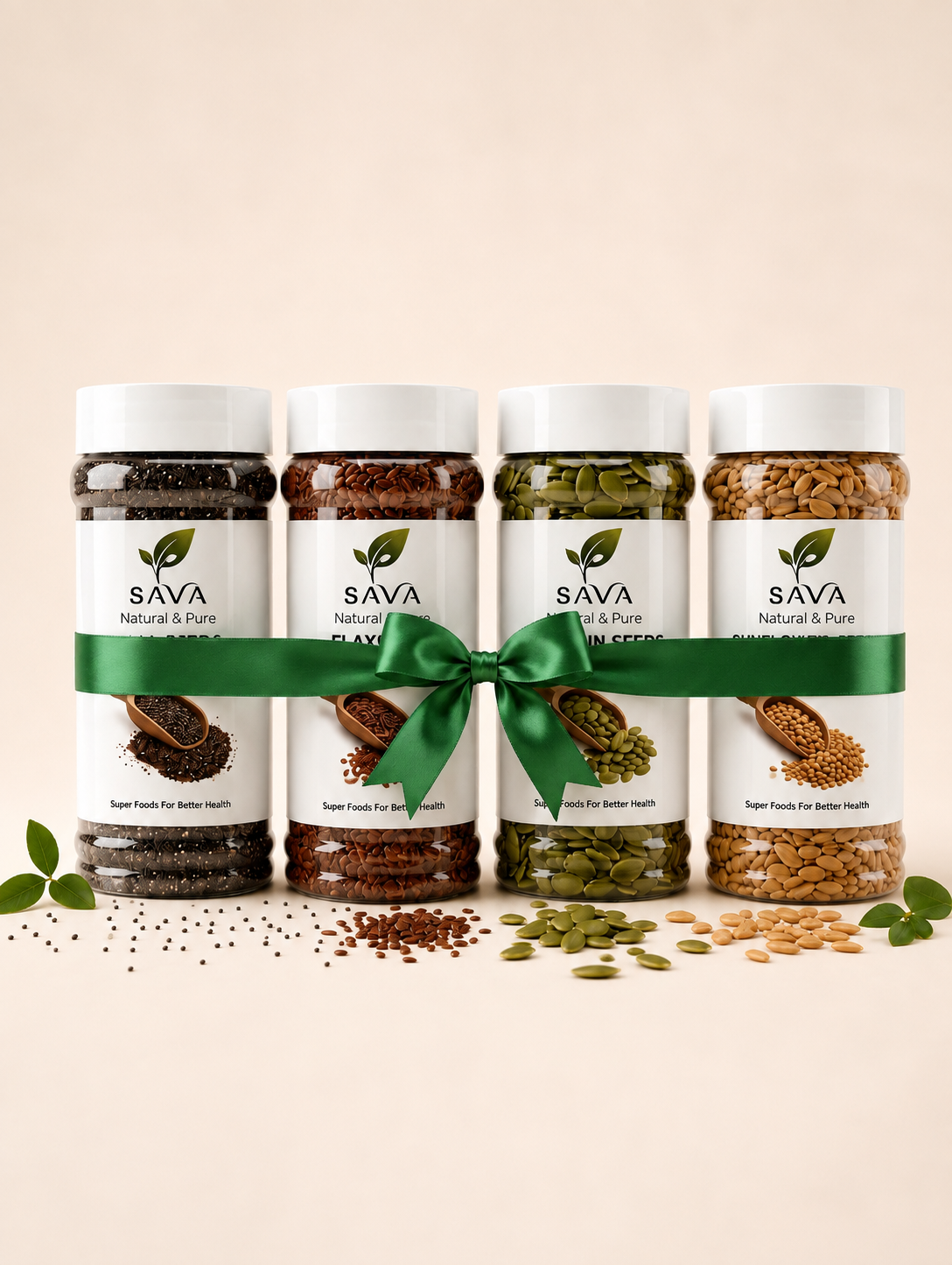 Sava Seeds Symphony (Chia Seeds + Flaxseeds + Sunflower Seeds + Pumpkin Seeds)